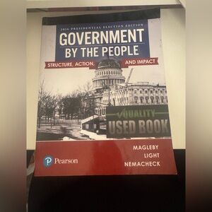 Government By The People 2016 presidential election edition paperback textbook